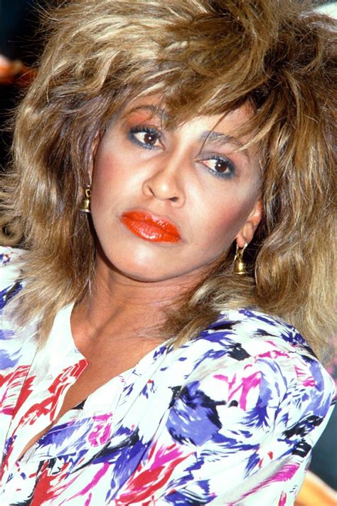 Tina Turner Poses Makeup